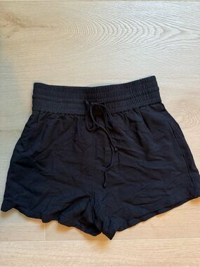 Black Women's Athletic Drawstring Shorts